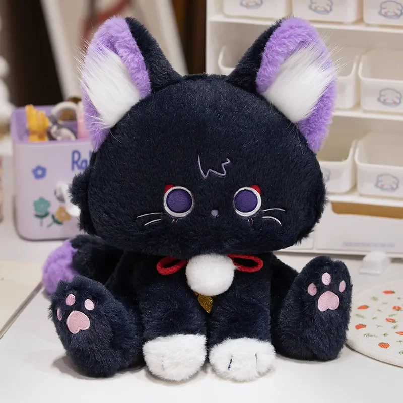 

Stuffed 32cm Genshin Impact Kaedehara Kazuha Furina Zhongli Nahida Alhaitham Wanderer Tartaglia Cat Plush Toy for Kids Fan Gift