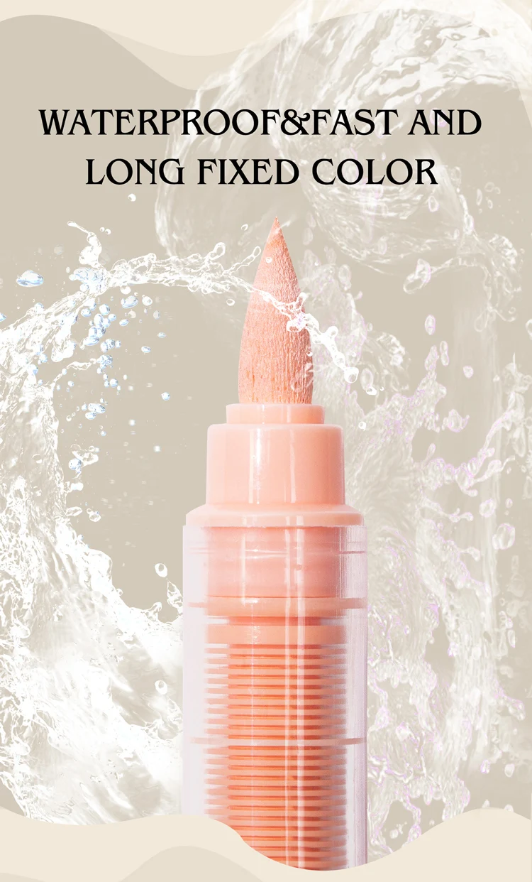 GuangNa 12-72 Farben Acryl-Marker-Stiftset mit weichen Pinseln, Hautton, Macaron-Farben, DIY handgezeichnet, Mal-Kunstmarker-Stifte, GN.8201F/M – Detail 10