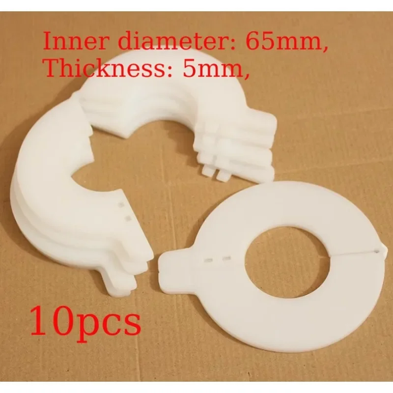 10pcs Bucket Pin Shim Kit 65mm for Excavator Skid Steer 5mm Thickness Detachable