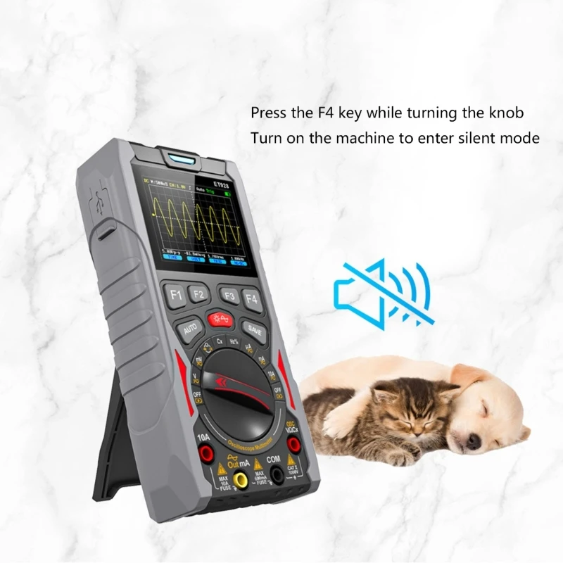 Digital Multimeter Generator Current Capacitance Frequency Test Meter Handheld Oscilloscope 50MSa/s Rate