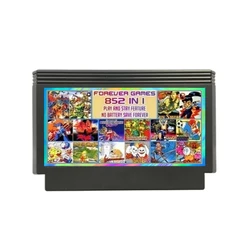 The Latest 60Pins Game Cartridge 852 in 1 (405+447) for FC Console 8 Bit Game Card Total 852 Games 1024MBit Flash Chip in Use