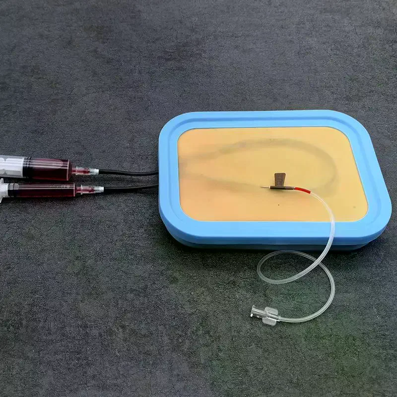 1 Set Injection Training Nurses Intravenous Model Transfusion Venipuncture IV With Blood Returning Package Pad Wound Skin Suture