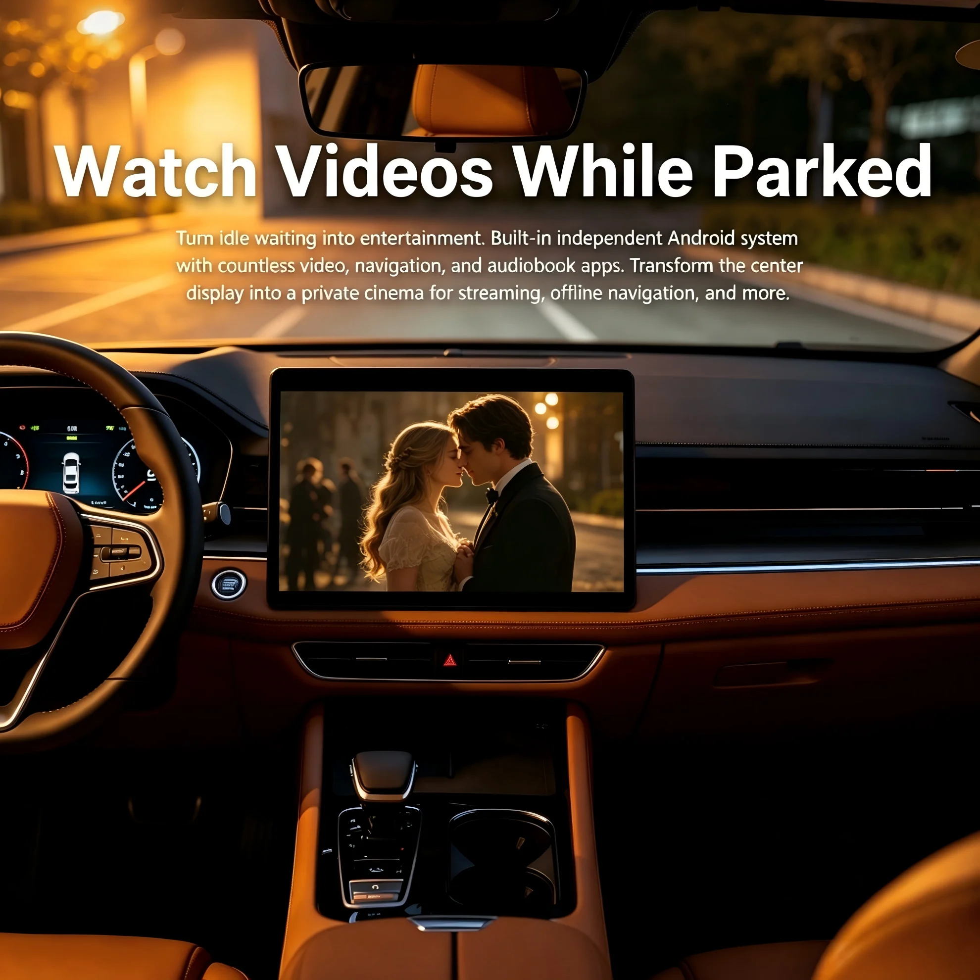 Android 15 Carplay Ai Box Wireless Android Auto Wireless Carplay Adapter TV Box For Netflix YouTube Car Intelligence Systems view 5