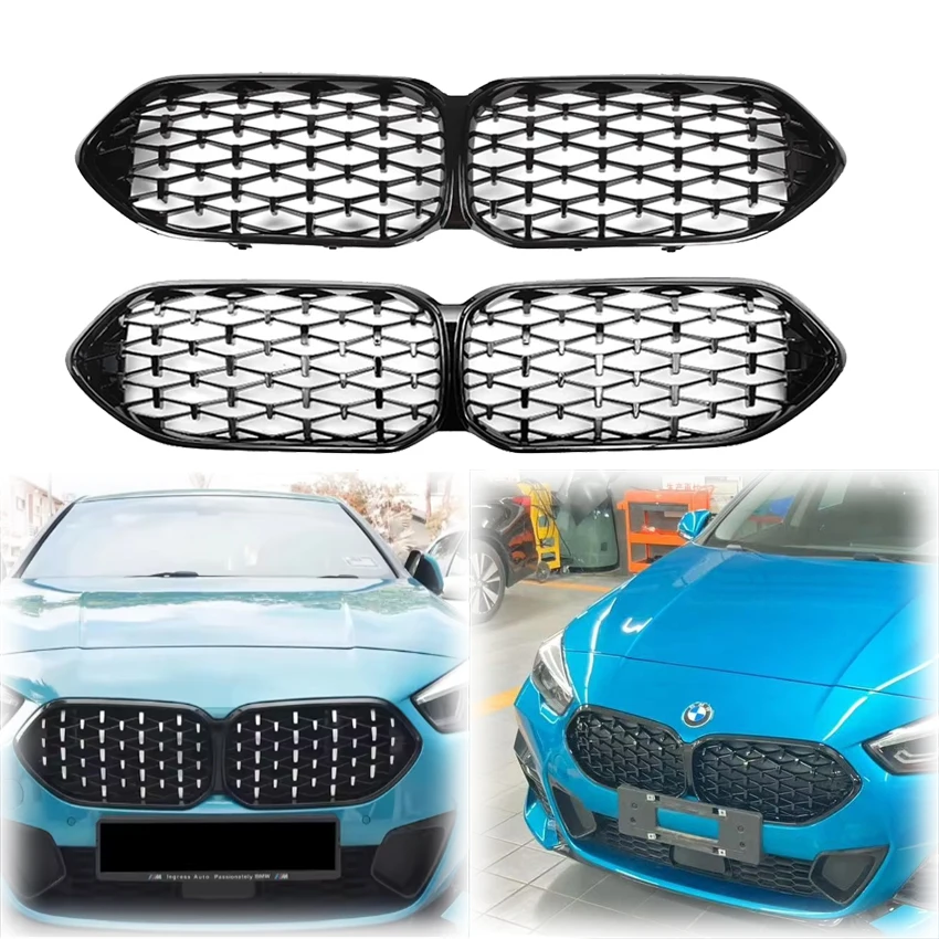 

2020 To Up For BMW 2 Series F44 216d 218i 220i 228i M235i 4 Door Diamond Style Front Kidney Grille Kits Tuning Racing Grills