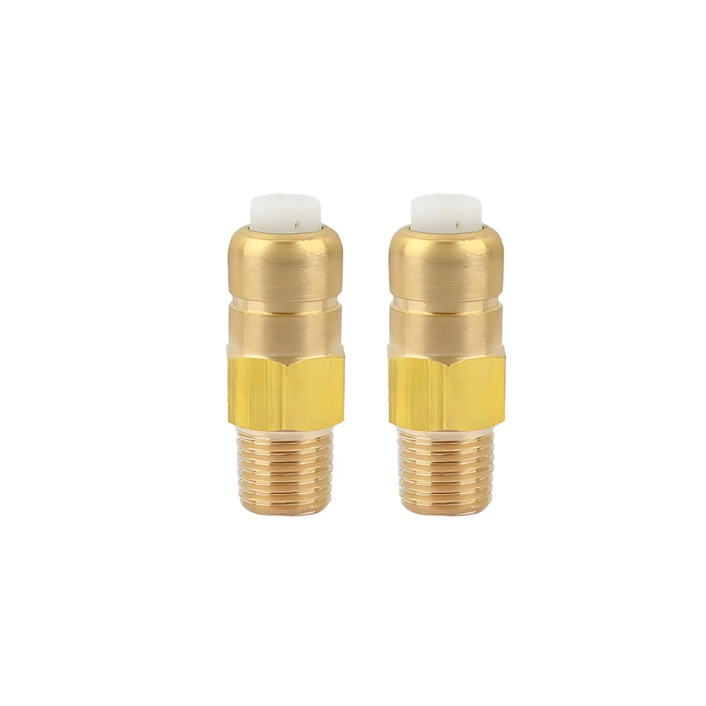 

Pressure Washer Pump Head Thermal Relief Valve Kit 2PCS Brass Material With Precise Heat Release at 145F For Extended Pump Life