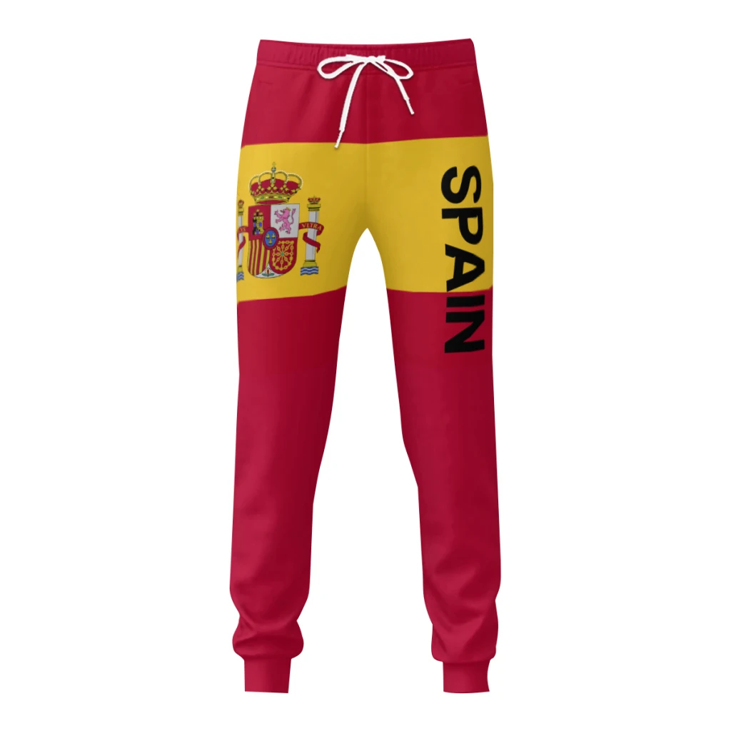 2025 Spain Flag Mens Sweatpants with Pockets Joggers for Men Sports Casual Sweat Pants With Drawstring