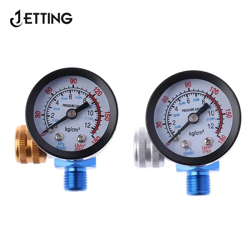 Air Pressure Gauge Regulator For Spray Gun 1/4NPT HVLP Spary Gun Regulator New