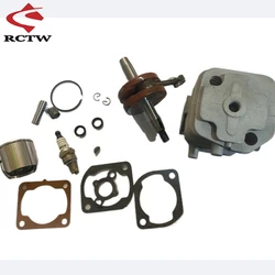 30.5cc 2 Hole cylinder kit with crankshaft for Zenoah CY 1/5 hpi rovan kingmotor mcd FG gtb racing baja losi truck rc car parts