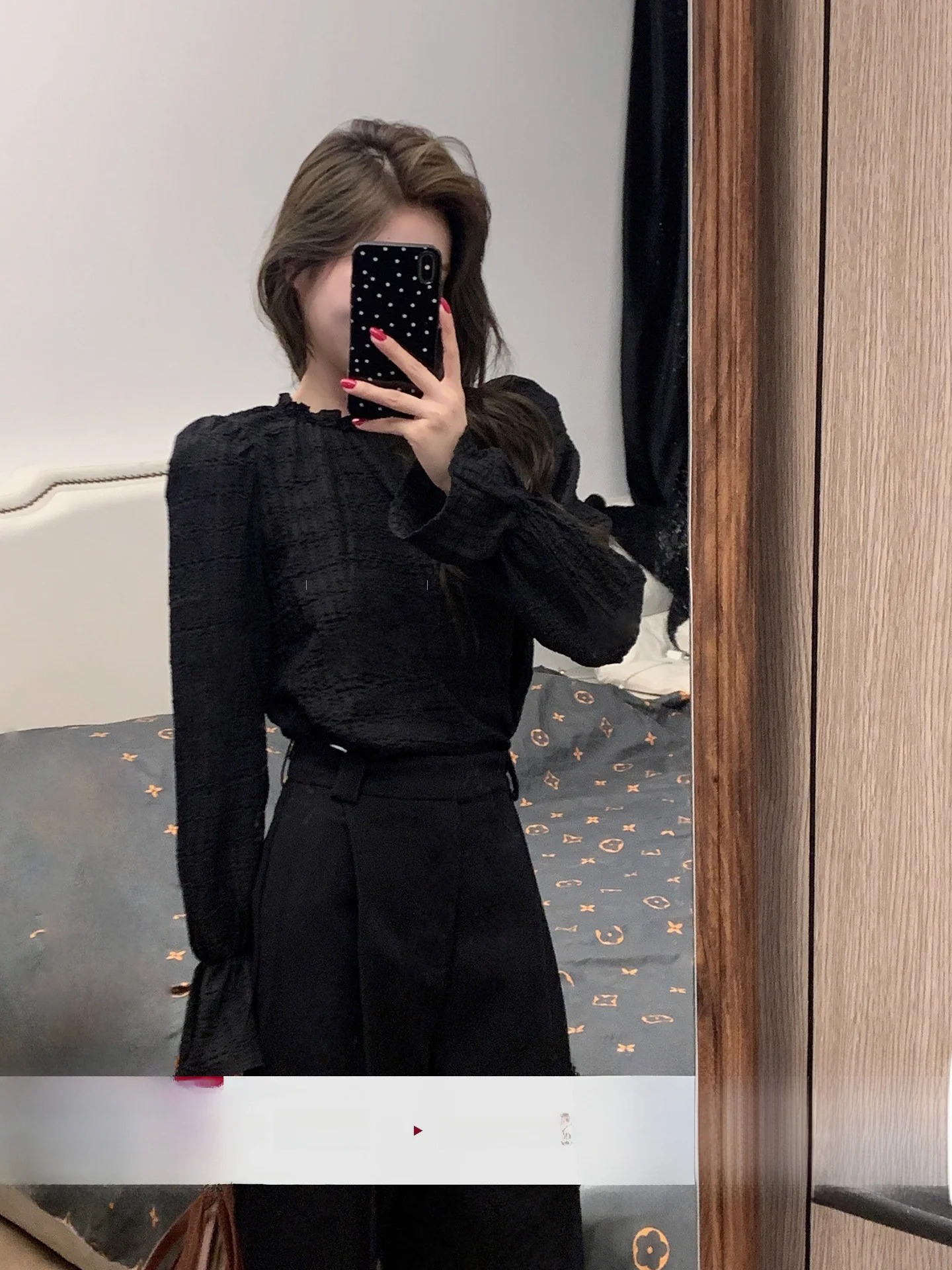 

Miss Li Bla Long Sve Crew Ne irt Women's Slimming Top Quali Polyester Fiber Commute Sle Comfortable Breathable