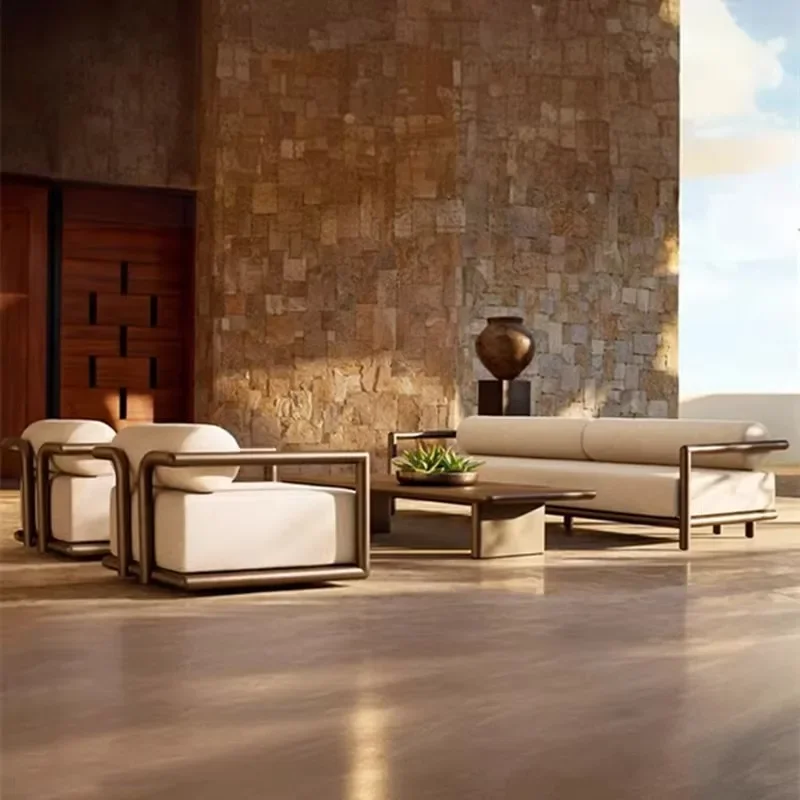 Sofa, pool bed Designer model room Outdoor furniture