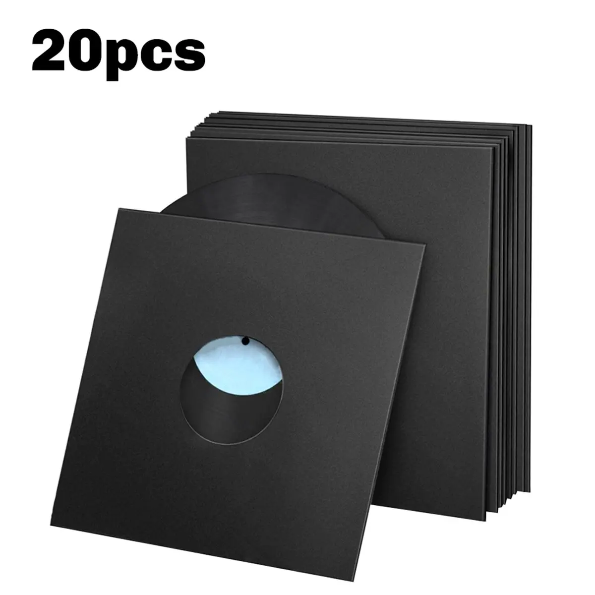 STOCK-20pcs 12 Inch Vinyl Records Sleeve LP Record Cover Resealable Outer Sleeves Composite Paper Bag Vinyl Record Bag A
