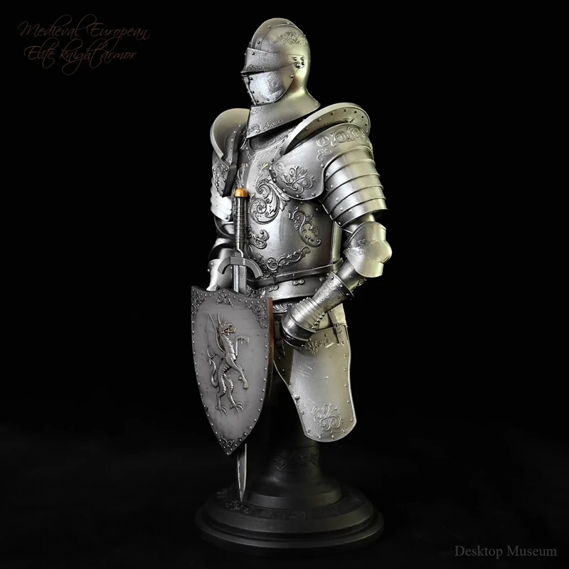 European Medieval Knight Armor Ornament Retro Desktop Decoration Resin Craftmanship Figurine