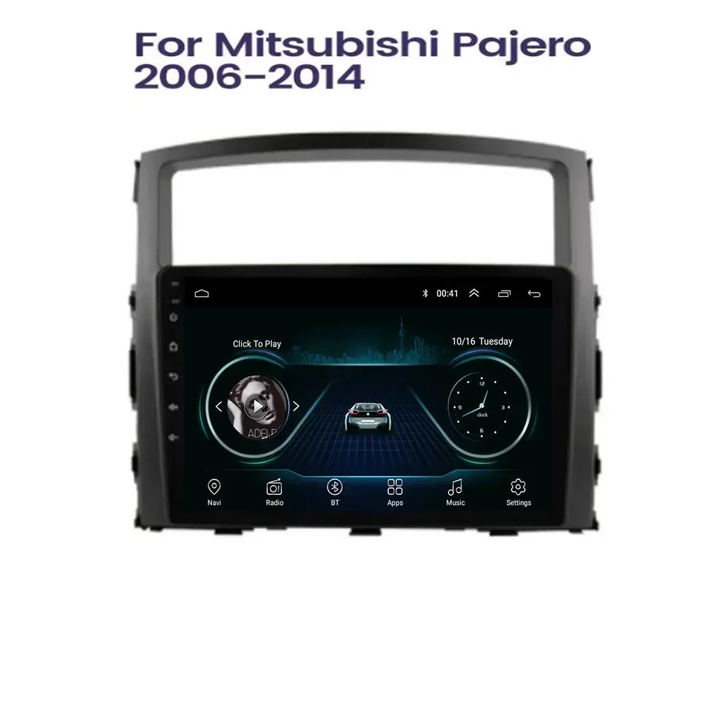 Radio Android Auto para Mitsubishi pajero 2008 - 2050 Radio de coche reproductor de vídeo Multimedia navegación GPS 2din cámara DVD