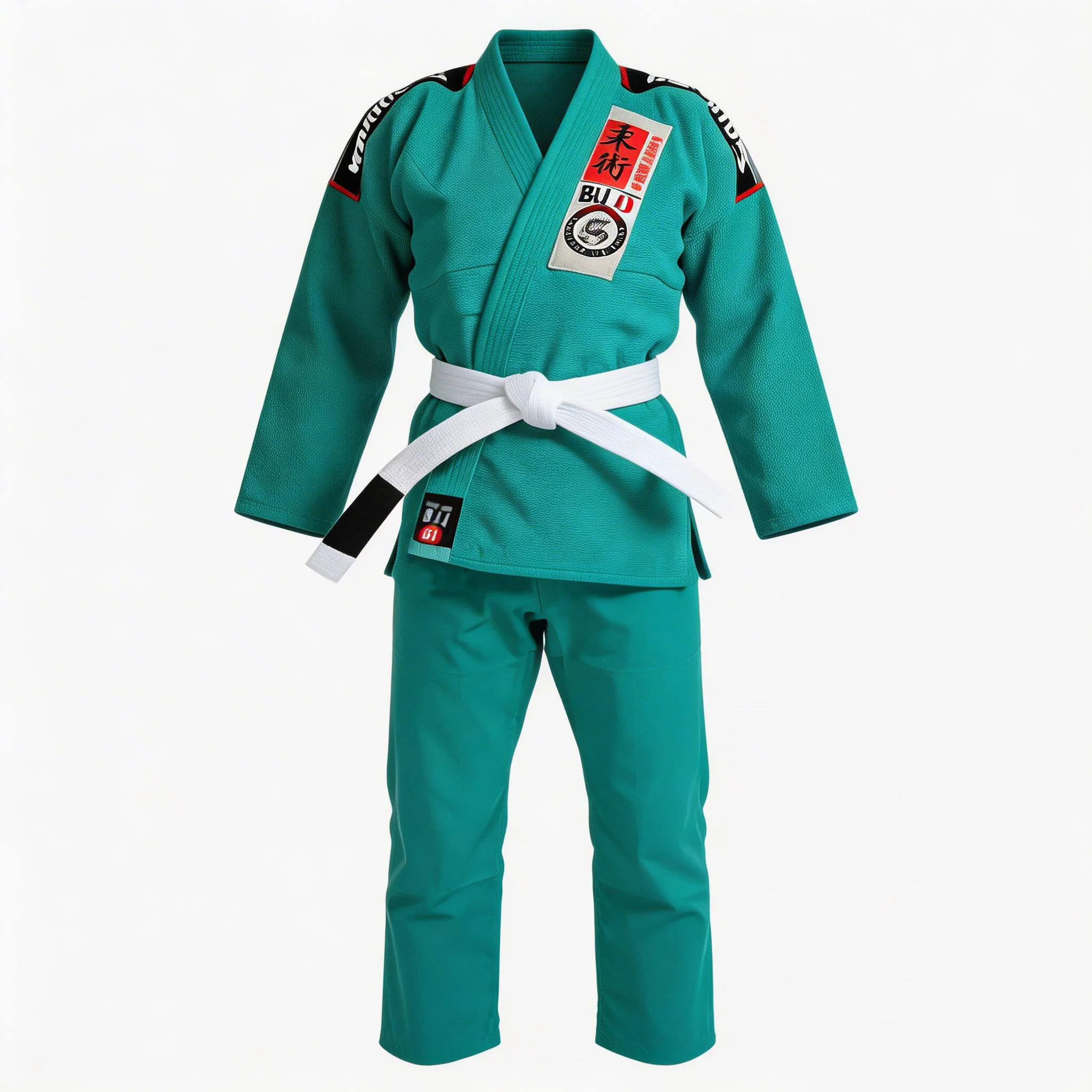 Women's Premium Cotton BJJ Gi Lightweight Breathable Female Brazilian Jiu Jitsu Training Uniform Available in Pink and Green