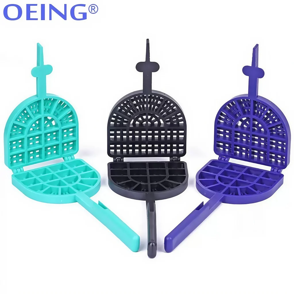 1Pc Colored Dental Tooth Washing Racket Polishing Plate Veneers Materials for Porcelain Teeth Cleaning Dentistry Wash Tray Tool