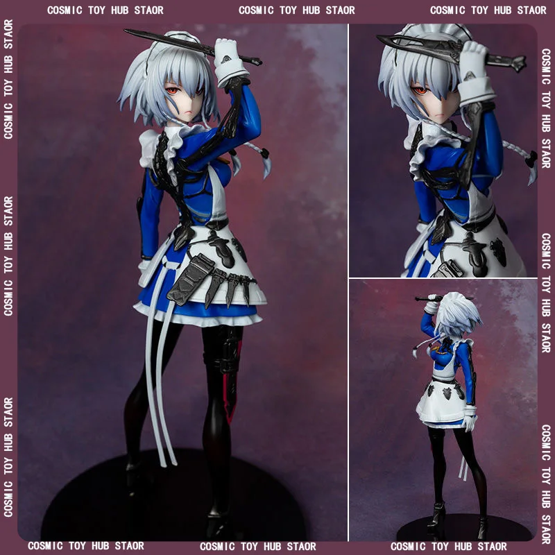 23cm Touhou Project Izayoi Sakuya Figure Pvc Models Gk Statue Collectible Toys Desk Decoration Anime Figurine Doll Children Gift