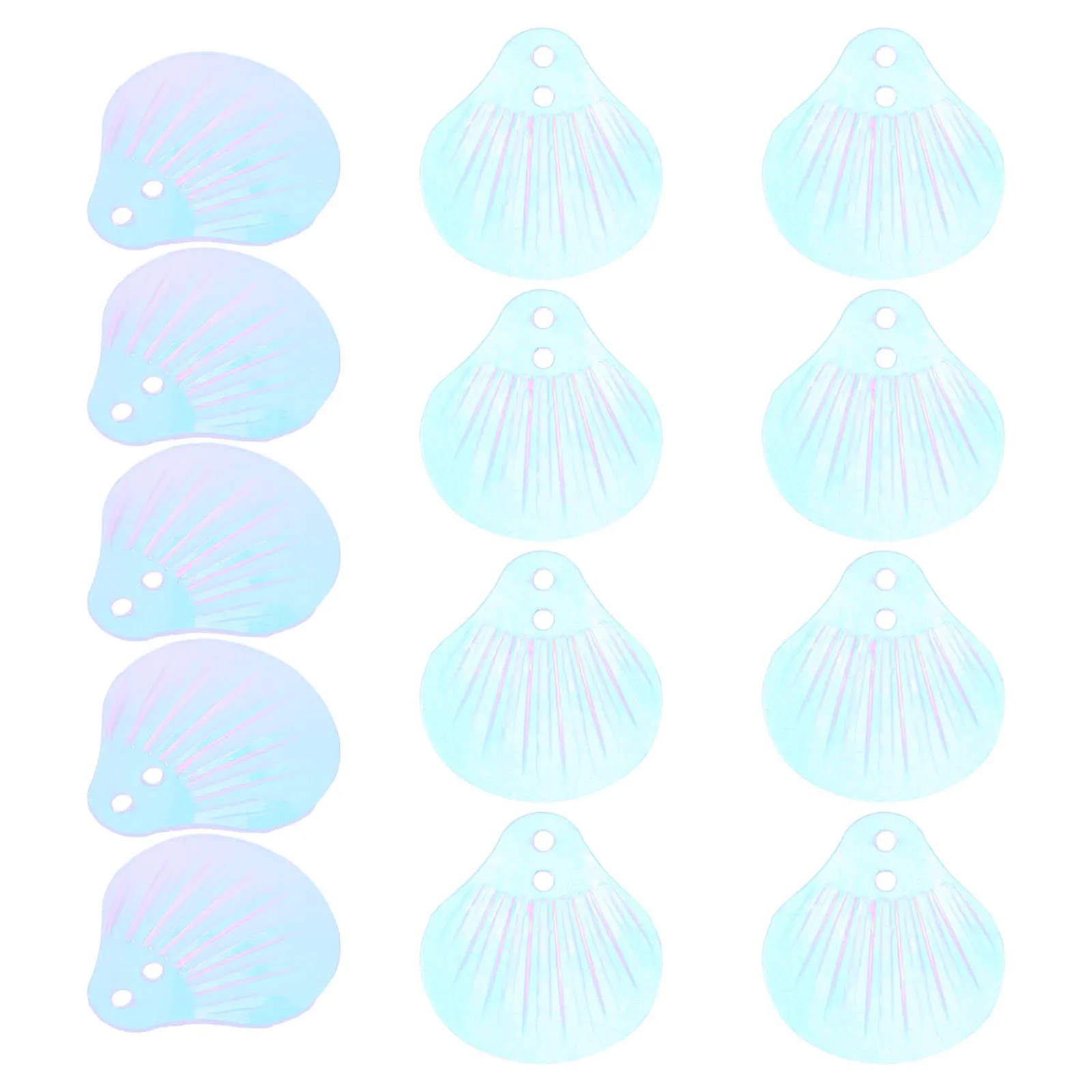 18MM SHELL Double Hole DIY หัตถกรรมปักต่างหูลูกปัดพลาสติกเด็ก Seashell Sequins FLAT Sequins CRAFT เสื้อผ้า