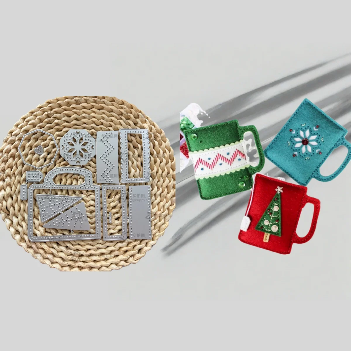 

New Mug Felt Metal Cutting Dies for DIY Making Card Scrapbook Embossed Paper Album Craft Supplies Template Decoration