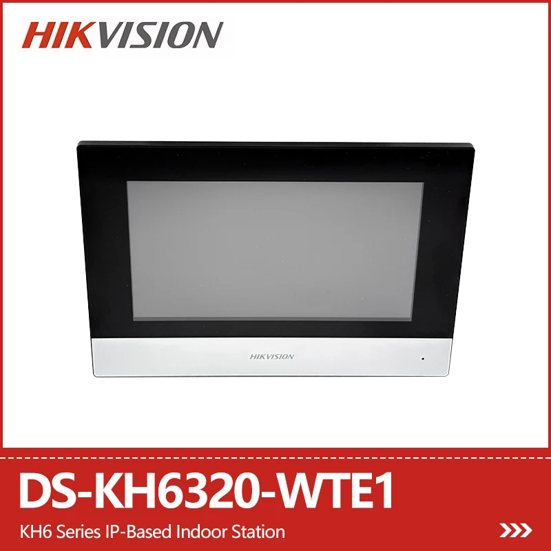 Hikvision 7-inch Touch Screen WifI IP Indoor Station Two-way Audio APP Control Elevator Control Video Intercom DS-KH6320-WTE1
