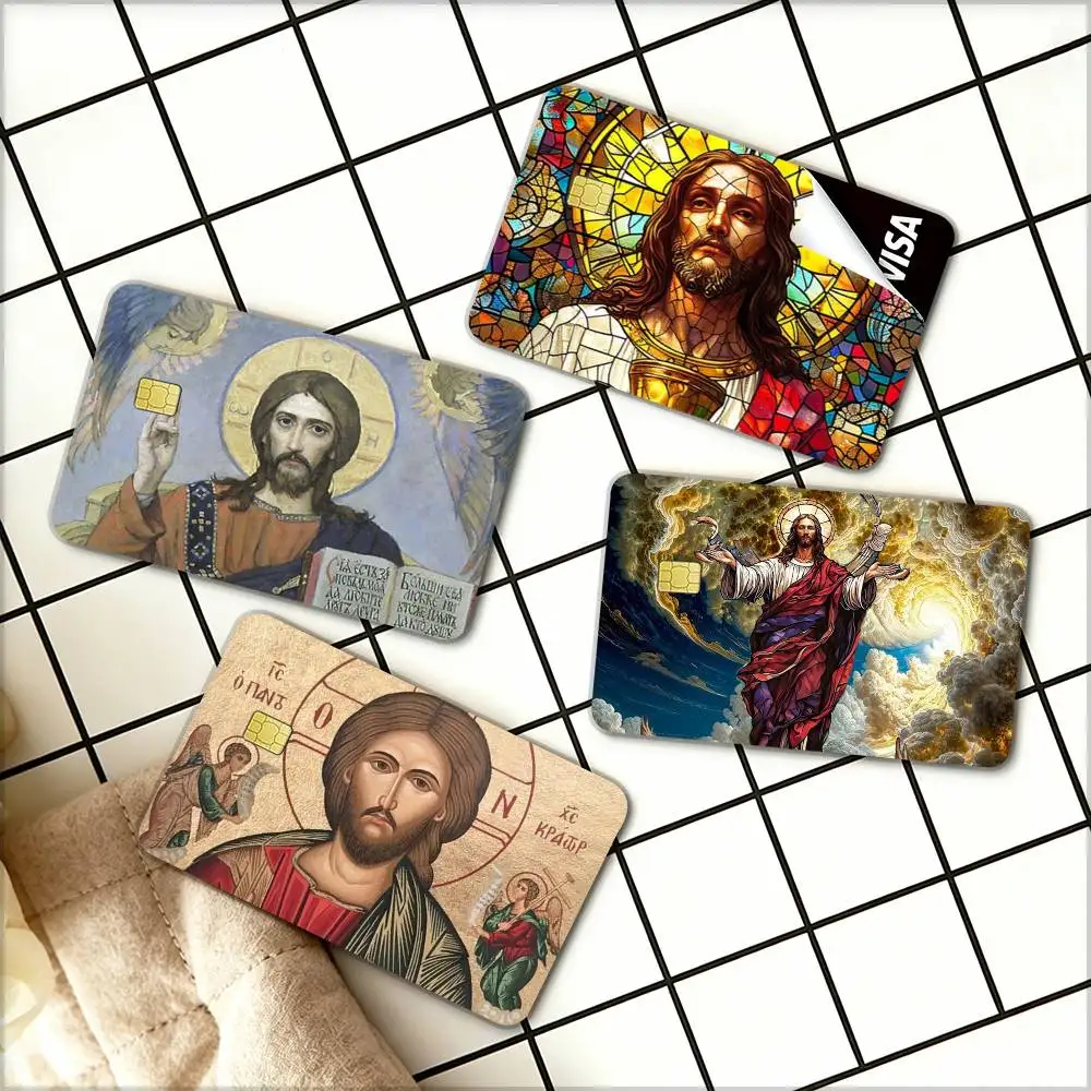 

Russia Jesus Artists Canvas Painting Waterproof Film Skin Cover Credit Card Stickers Debit Front Bank Bus Pass