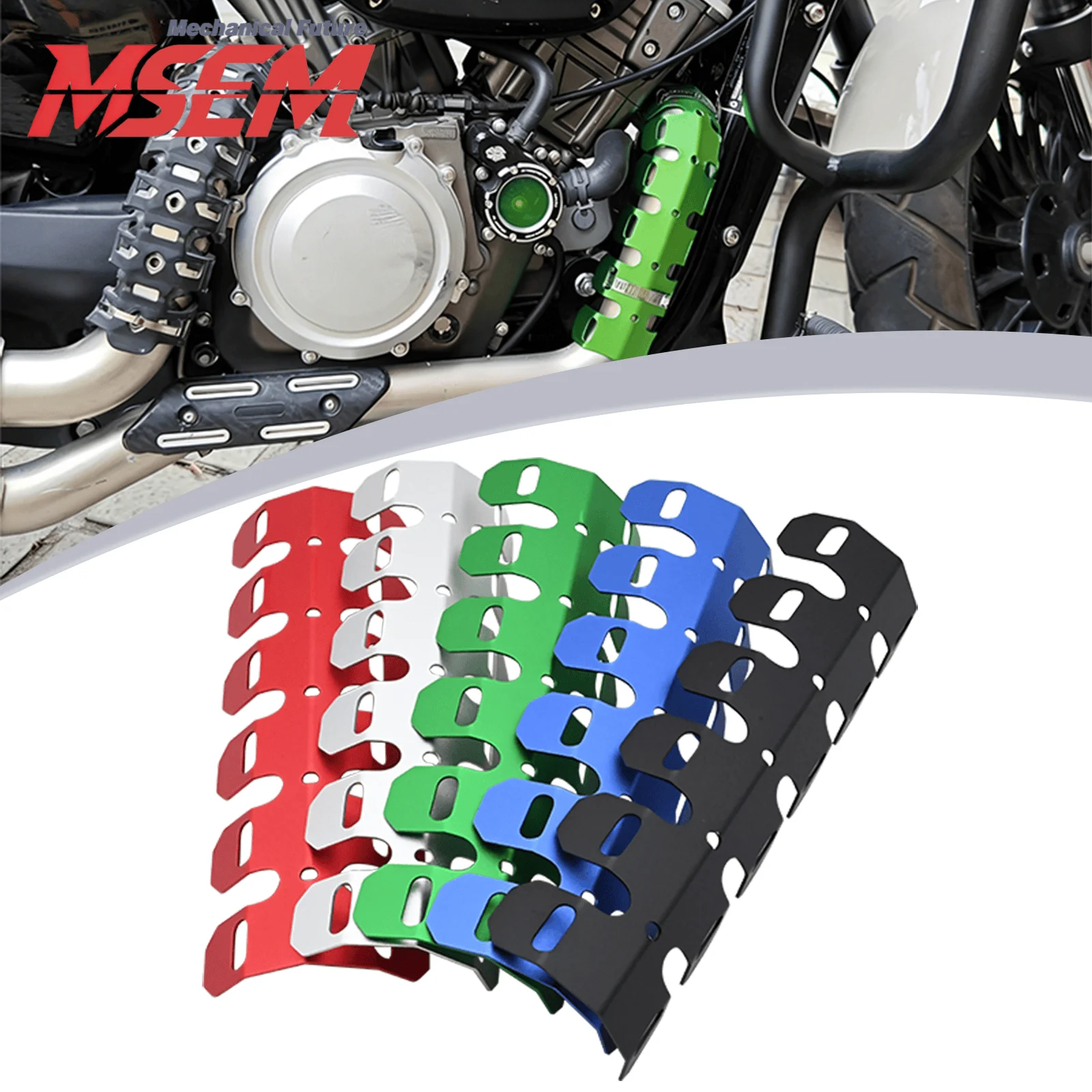 Protezione Termica Universale per Scarico Moto, per Yamaha Honda Kawasaki Suzuki KTM 125 Dirt Bike