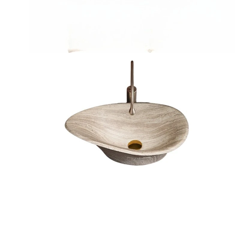 

Medieval style white cave stone platform hand washbasin bathroom B&B villa club hotel