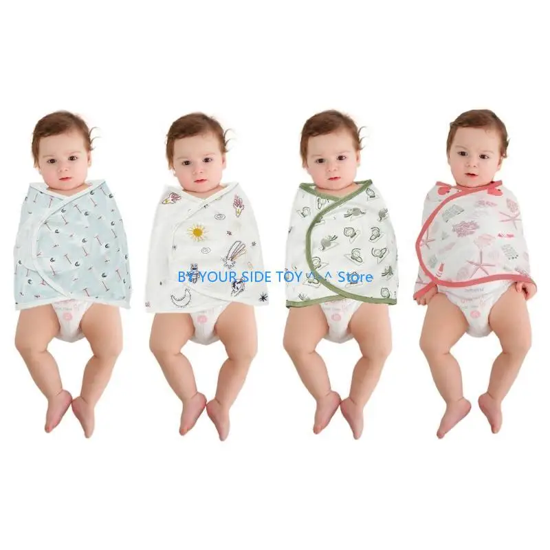 

Comfortable Baby Blanket Lovely Pattern Infant Wrap Soft & Safe Baby Blanket U6XE