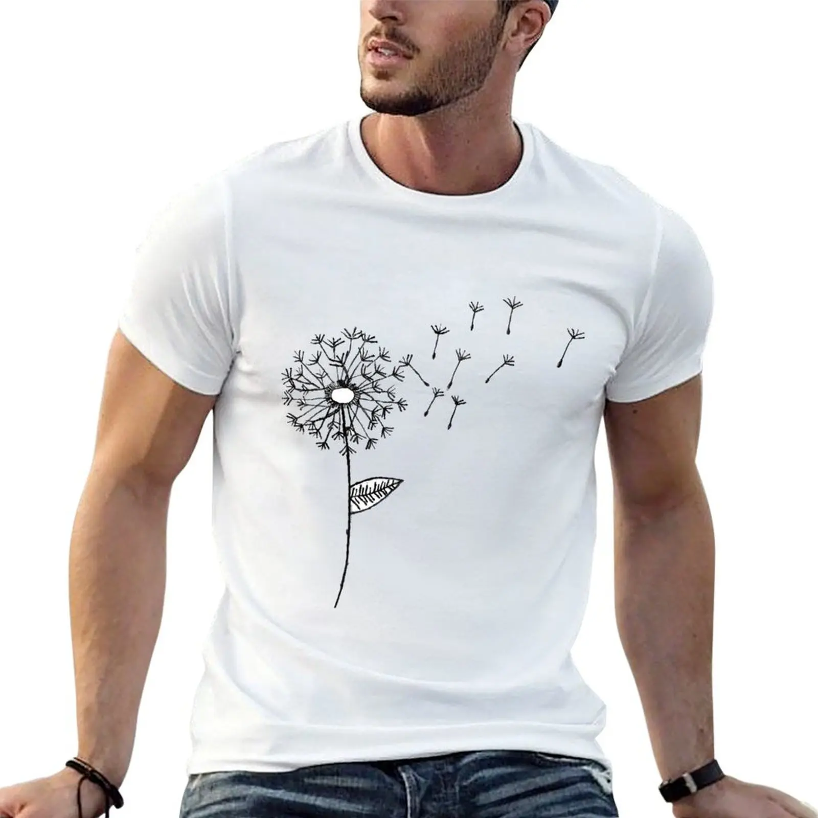 

Dandelion T-Shirt man graphic t shirt t shirt for man 100 percent cotton T-Shirt