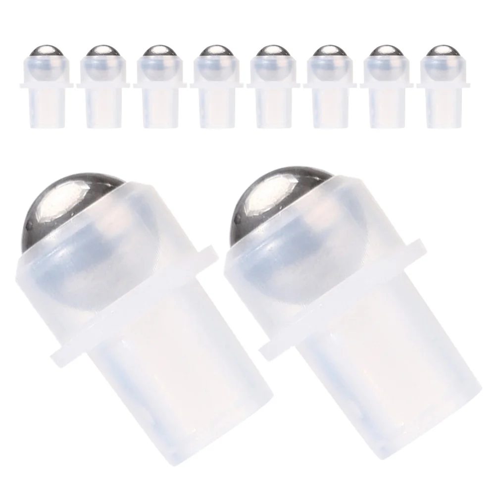 

10pcs Roller Ball Bottle Inserts Leakproof Refillable Perfume Roller Applicator Replacement Parts Travel Container Supplies