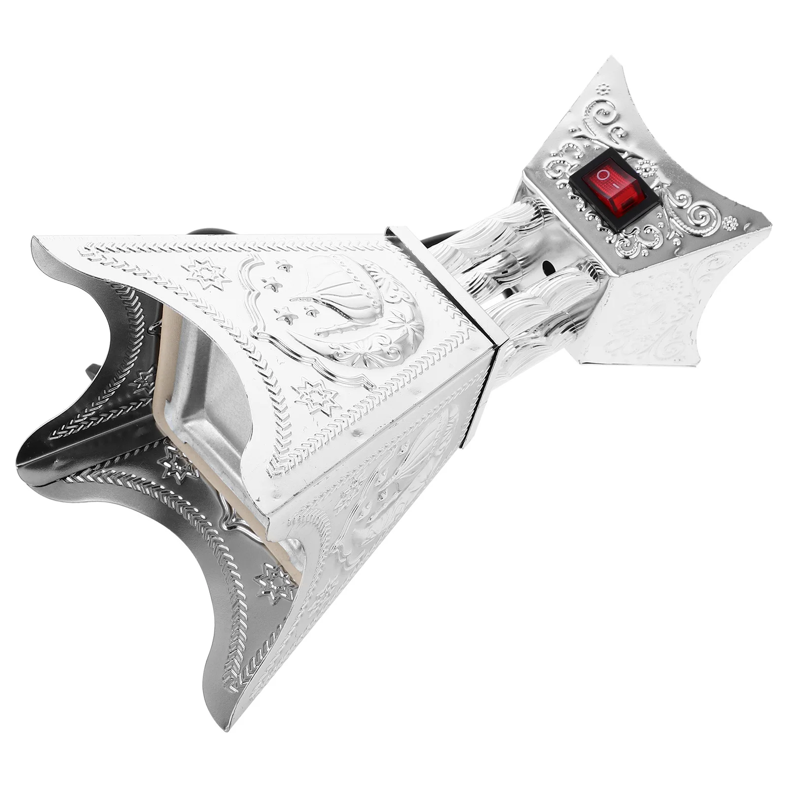 

Electric Incense Burner Iron Desktop Plug in Arabian Style Aroma Therapy Home Decor Centerpiece Ornament for Living Room Bedroom