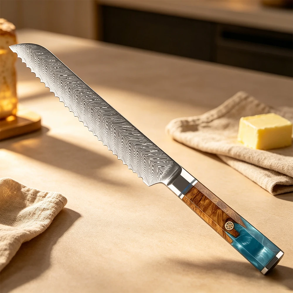 xituo-damascus-steel-bread-knife-8-inch-serrated-blade-for-home-kitchen-use-cuts-toast-and-cake-resin-stabilized-wood-handle