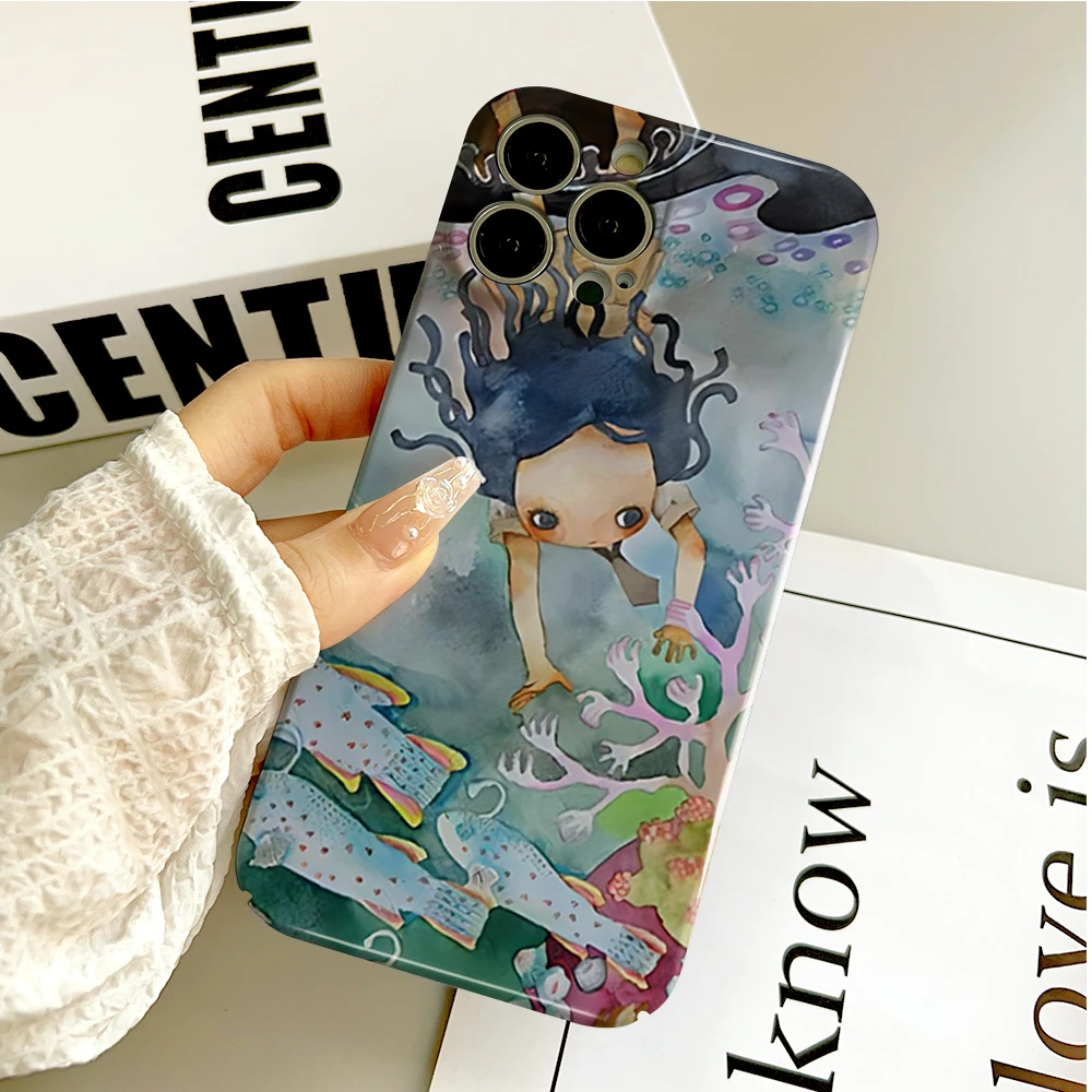 Anime Luxury Selling Aya Takano Phone Case Suitable For IPHONE 15 14 12 11 7PRO MAX 13 PRO PLUS Acrylic Hard Phone Case