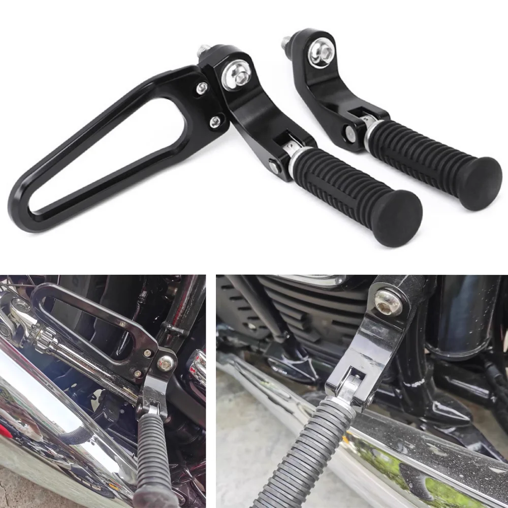 

R 18 Pair Motorcycle Passenger Peg Pedals Rear Footrest CNC Aluminum Footpeg Part For BMW R18 2020-UP