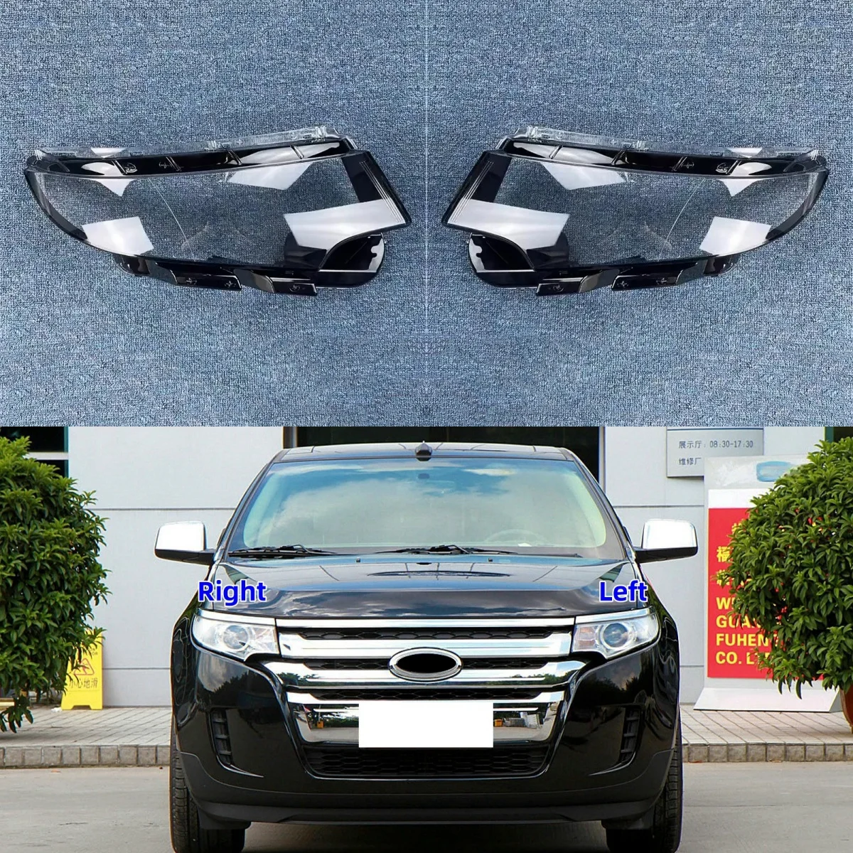 

Для Ford Edge 2009 2010 2011 2012 2013 2014, автомобильные аксессуары, замена прозрачных фар ПК, линзы в виде ракушки