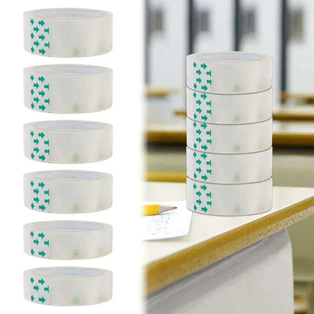 

10/5/1 рулонов прозрачной ленты премиум-класса 0,8 см, 1,2 см, 1,8 см, многофункциональная клейкая лента с высокой вязкостью для упаковки подарков