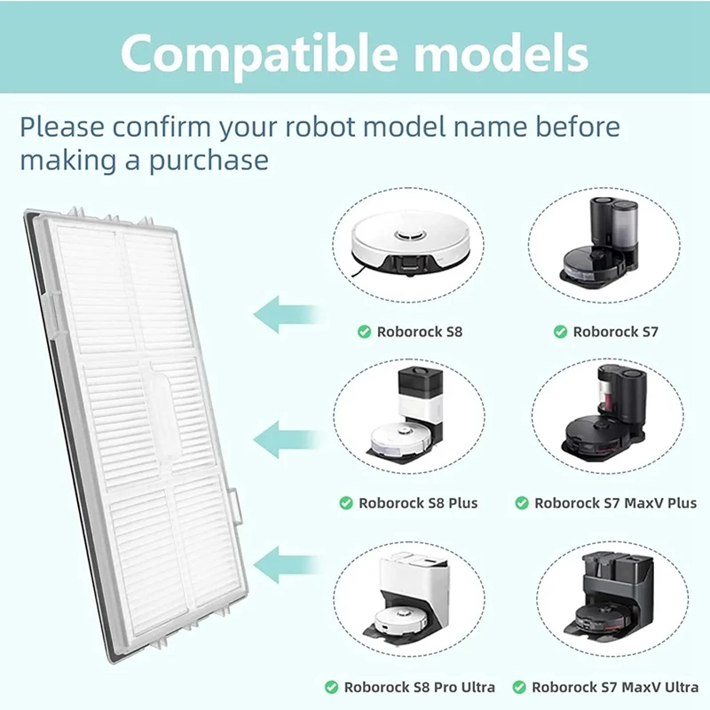 Hepa フィルター交換 Roborock S7 S7+ S7 最大ウルトラ S8 プロウルトラ S8+ S8 S7maxv S7 Maxv プラス T7S T7 プラス T7S プラス