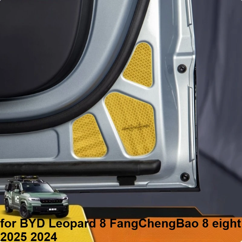 Rearview mirror warning sticker for BYD Leopard 8 FangChengBao 8 eight 2025 2024 Interior Accessories