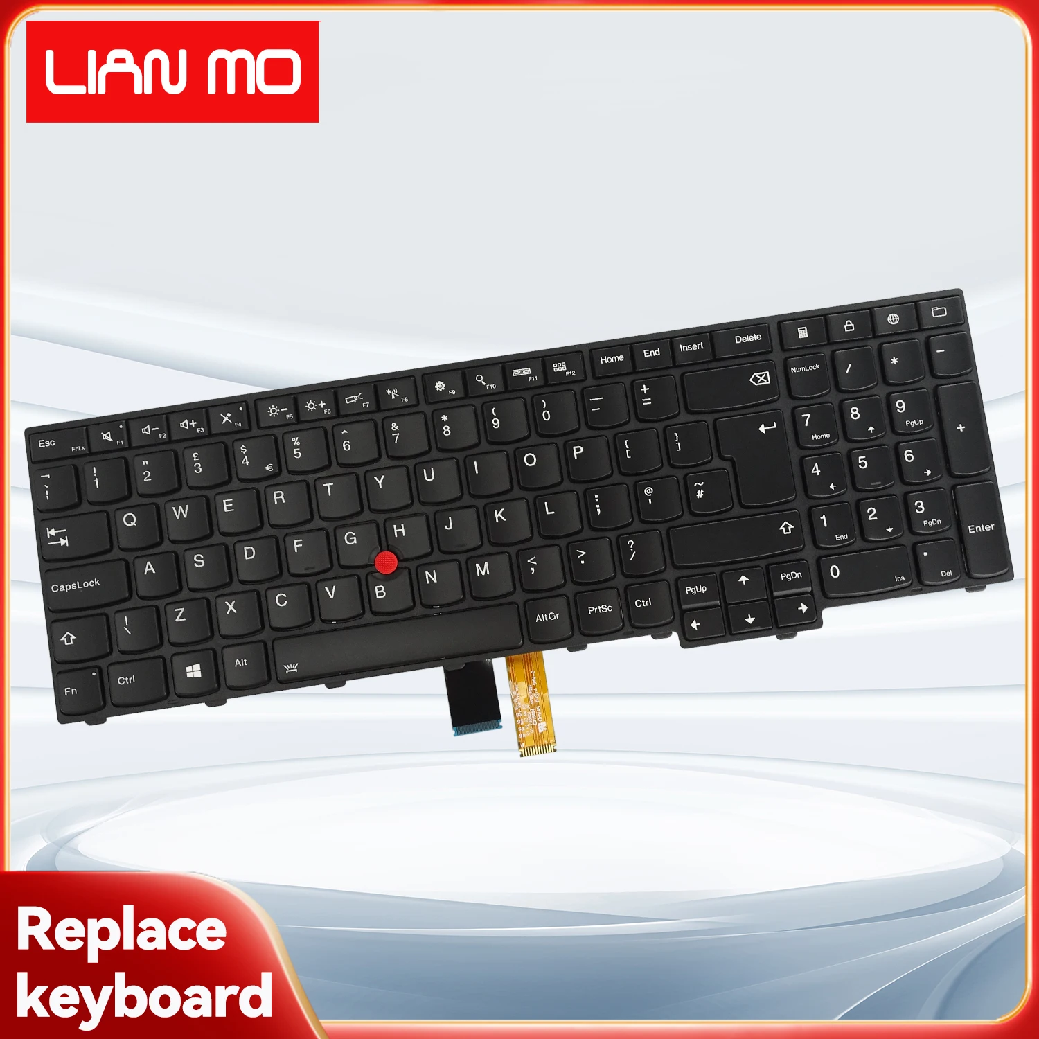Британская раскладка Подходит для Lenovo Thinkpad со сменной клавиатурой с подсветкой T550/T540/T540P/T560/W540/W541/W550/W550S/L540