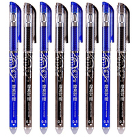 5/50/Pcs/Set 0.5mm Blue Black Ink Ballpen Erasable Refill Rod Erasable Pen Washable Handle School Writing Stationery Gel Ink Pen