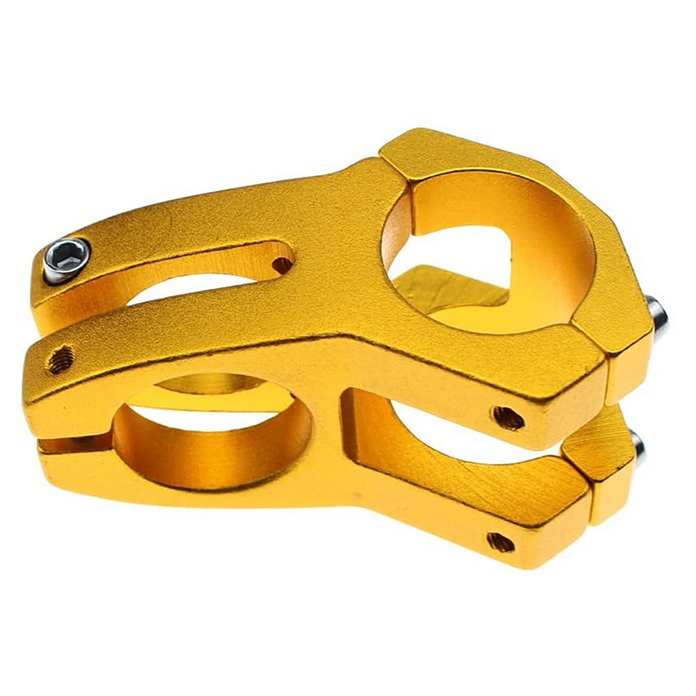 

Aluminum Alloy Short Handlebar Stem Bike Riser Wear Resistant Universal Fit For Road Fixed Gear Mountain Downhill Track