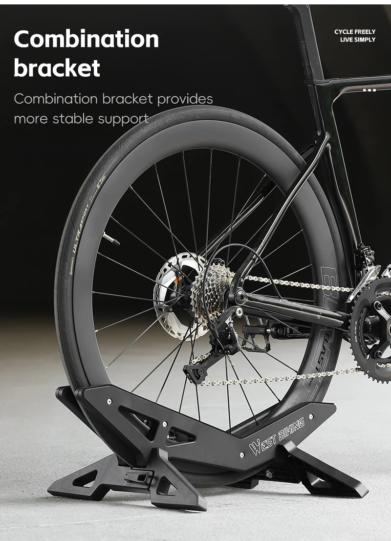 WEST BIKING Verstellbarer Fahrradständer 30-80mm MTB Rennrad Bodenständer Innen-Garagenlagerung Halterung Fahrradzubehör – Detail 7