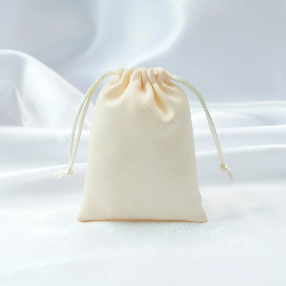 10pcs Small Satin Silk Drawstring Pouches