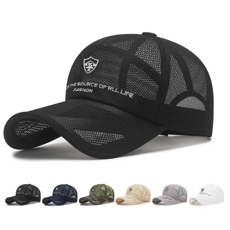 

Quick-Drying Breathable Mesh Running Sunhat Summer Anti-UV Sports Golf Baseball Hat Outdoor Travel Sunshade Sunscreen Cap Visors