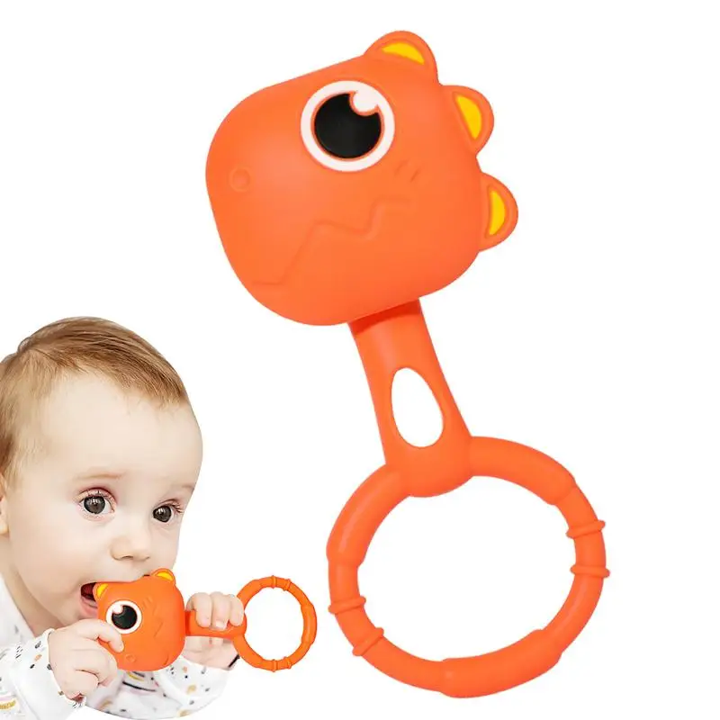 

Babies Boy Teether Safe Lightweight Babies Teether Educational Silicone Sensory Toy For Visual & Hearing Development Teething