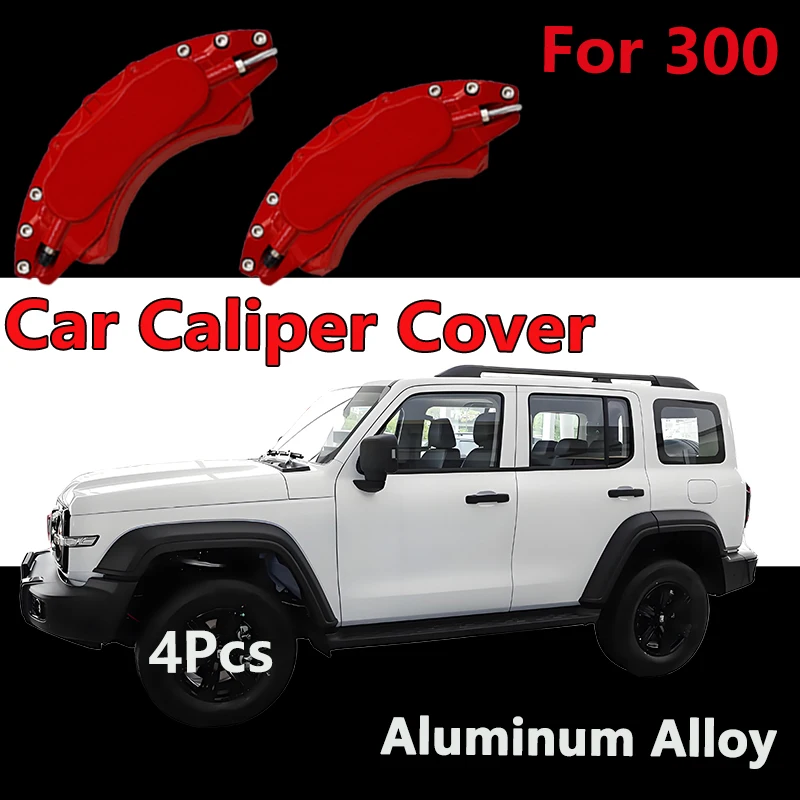 

For Tank 300 Car Brake Caliper Cover Aluminum Alloy Metal Exterior Kit Fit 2.0T 2.4T 2021 2022 2023 2024 2025