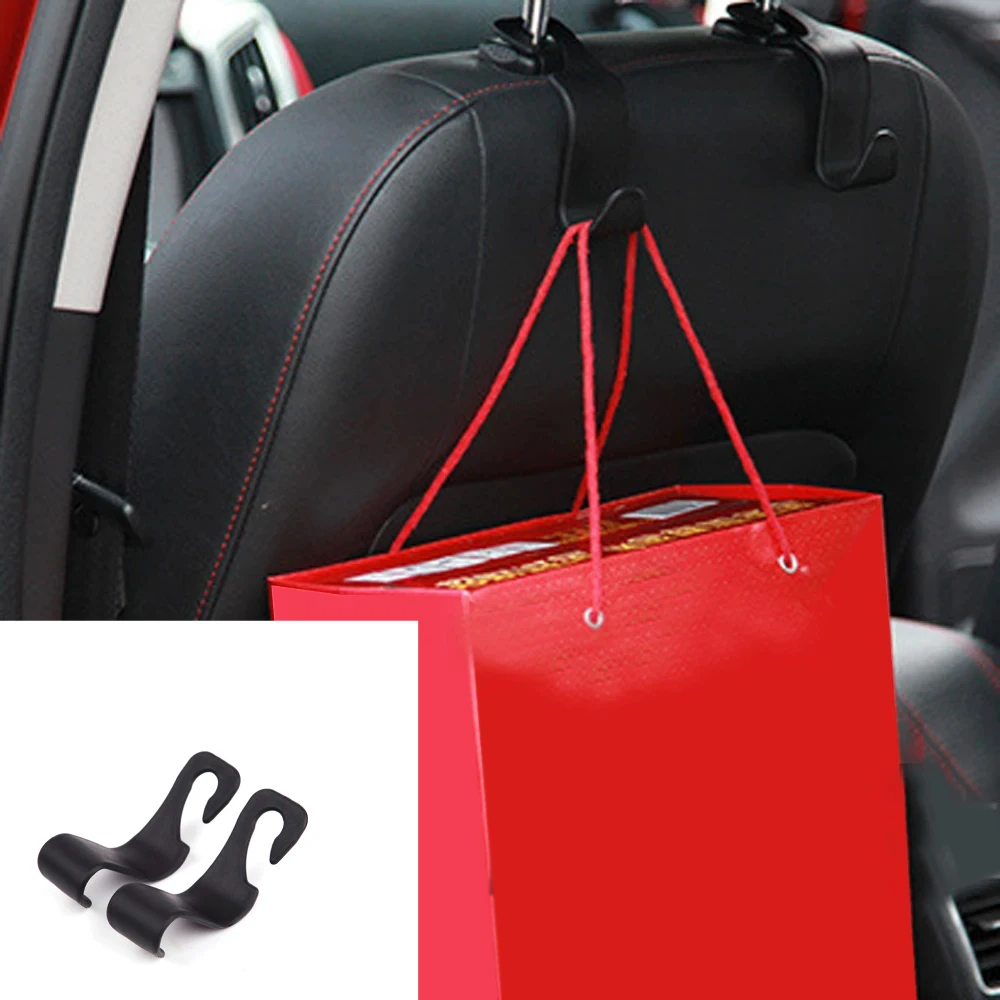 

1/2PCS Car Rear Seat Organizer Hanger Storage Holder Clothes Coats Bracket Hook Auto Seat Headrest Handbag Purse Bags Hook