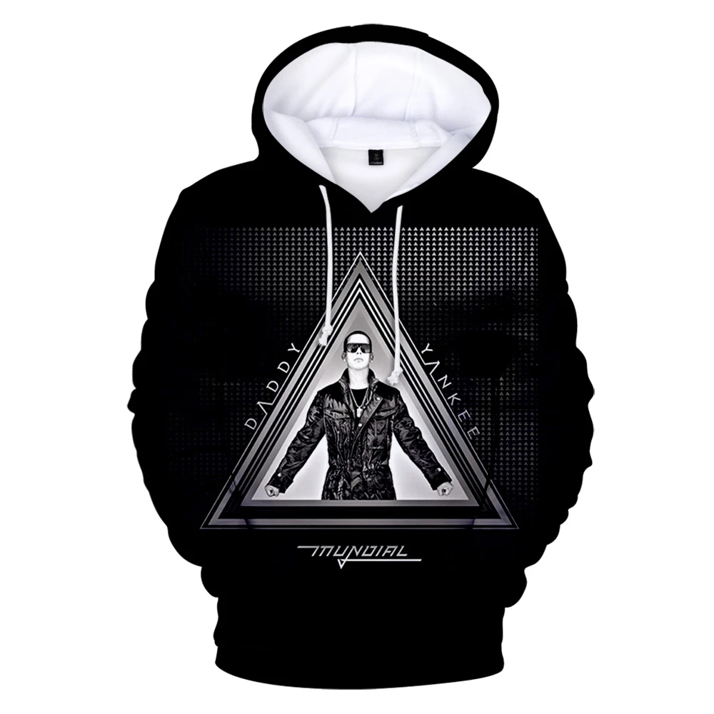 Rapper Daddy Yankee Hoodies Sweatshirt Streetwear Hooded Sweatshirt Pullover Polyester Unisex Plus Size Autumn Hoodies