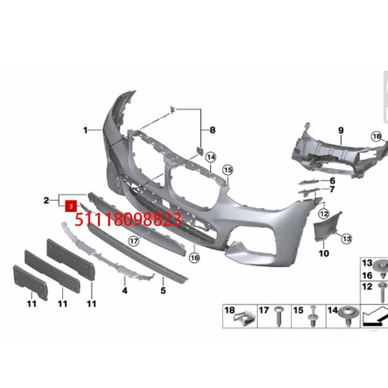 

x3 E65 E66 E60 E61 51118098823 07147154225 51717110861 07147139402 12527549033 51127142233