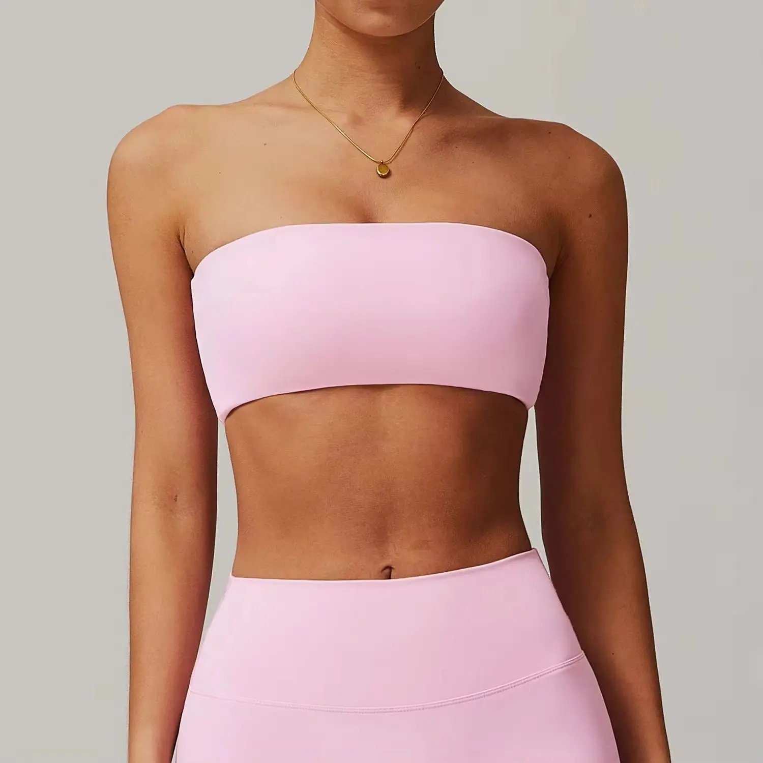 

Sexy Strapless Sports Bra Gym Top Women Quick-Drying Yoga Clothes Women Top Fitness Chest Wrap Underwear Workout Bra Female