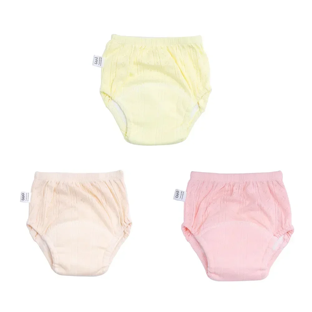 3 قطعة/الوحدة الوليد سروال التدريب القطن رقيقة الصيف الطفل السراويل قابل للغسل صبي الفتيات القماش حفاضات قابلة لإعادة الاستخدام الحفاضات الرضع سراويل
